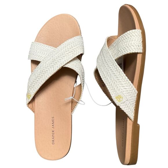 Draper James Women's White Sandals Size 8 NIB NEW - Picture 7 of 10